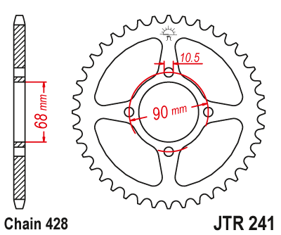 JT SPROCKETS JTR241.53 (24353jt)